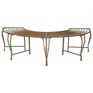 vidaXL Stromov&aacute; lavička 4-Počet m&iacute;st 160 x 80 x 44 cm Ocel