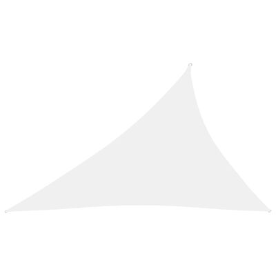 vidaXL Stínící plachta oxfordská látka trojúhelníková 3 x 4 x 5 m bílá
