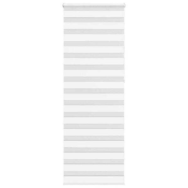 vidaXL Zebra roleta bílá 75x230 cm šířka látky 70,9 cm polyester