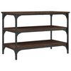 vidaXL Lavice s botn&iacute;kem hněd&yacute; dub 70 x 38,5 x 49 cm kompozitn&iacute; dřevo