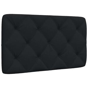 vidaXL Pol&scaron;t&aacute;ř na čelo postele čern&yacute; 80 cm textil