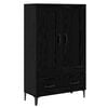 vidaXL Vysok&yacute; bufet Čern&yacute; dub 70 x 31 x 115 cm Kompozitn&iacute; dřevo