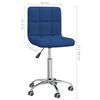vidaXL Otočná kancelářská židle modrá textil
