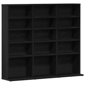 vidaXL Skř&iacute;ňka na CD čern&yacute; dub 100 x 23 x 89,5 cm kompozitn&iacute; dřevo
