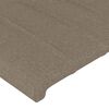 vidaXL Čelo postele typu u&scaron;&aacute;k taupe 103x23x78/88 cm textil