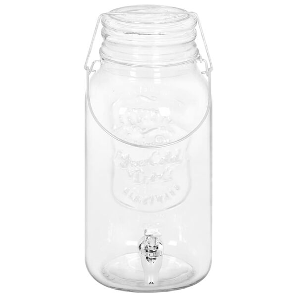 vidaXL D&aacute;vkovače n&aacute;pojů 2 ks 3800 ml sklo