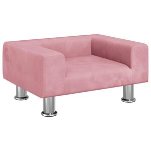 vidaXL Pel&iacute;&scaron;ek pro psy růžov&yacute; 50 x 40 x 26,5 cm samet