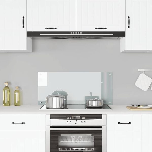 vidaXL Kuchyňský panel průhledný 90 x 40 cm tvrzené sklo