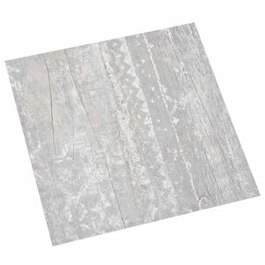 vidaXL Podlahov&aacute; prkna Světle &scaron;ed&aacute; a b&iacute;l&aacute; 5,11 m&sup2; 55 ks PVC