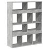 vidaXL Dělic&iacute; stěna betonově &scaron;ed&aacute; 100 x 33 x 125,5 cm kompozitn&iacute; dřevo