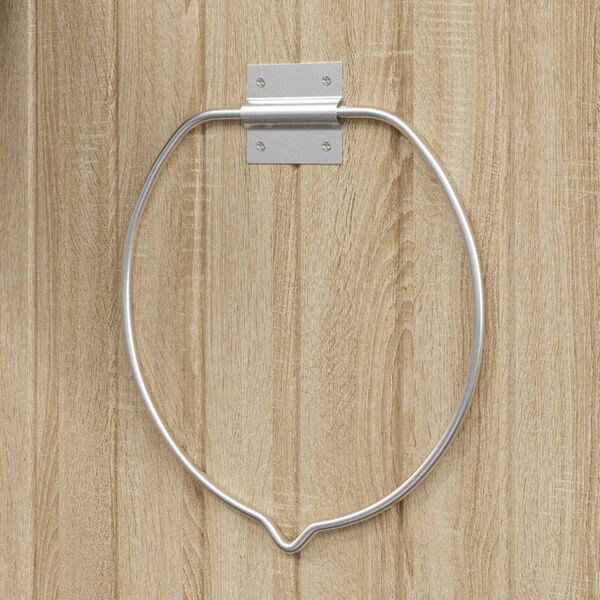 vidaXL Drž&aacute;k na kbel&iacute;k n&aacute;stěnn&yacute; stř&iacute;brn&yacute; ocel