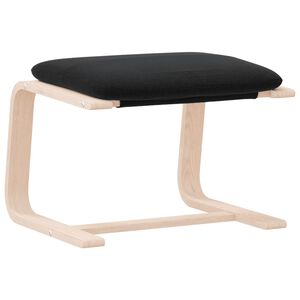 vidaXL Podnožka čern&aacute; 51 x 41 x 40 cm textil