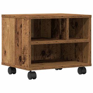 vidaXL Stojan na tisk&aacute;rnu s &uacute;loži&scaron;těm Star&eacute; dřevo 41 x 32 x 33.5 cm