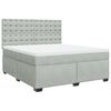 vidaXL Box spring postel s matrac&iacute; světle &scaron;ed&aacute; 180x200 cm samet