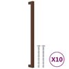 vidaXL N&aacute;bytkov&eacute; &uacute;chytky 10 ks bronzov&eacute; 320 mm nerezov&aacute; ocel