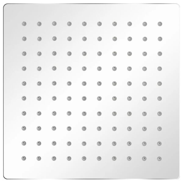 vidaXL Dešťová sprchová hlavice nerezová ocel 20 x 20 cm čtvercová