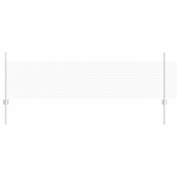 vidaXL Plot s sloupkem Stř&iacute;brn&aacute; 0,5 x 25 m Ocel