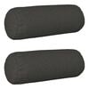 vidaXL Povlak na pol&scaron;t&aacute;ř 2 pcs HEERLEN Tmavě &scaron;ed&aacute; &Oslash; 15 x 40 cm