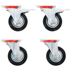 vidaXL Otočn&aacute; kolečka 4 ks 100 mm