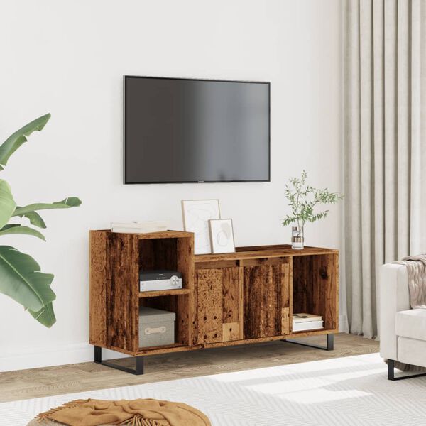 vidaXL TV skř&iacute;ňka old wood 100 x 35 x 55 cm kompozitn&iacute; dřevo