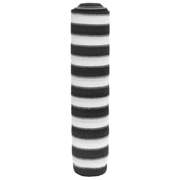 vidaXL St&iacute;nic&iacute; tkanina antracitov&aacute; a b&iacute;l&aacute; 1,5 x 50 m HDPE 195 g/m&sup2;