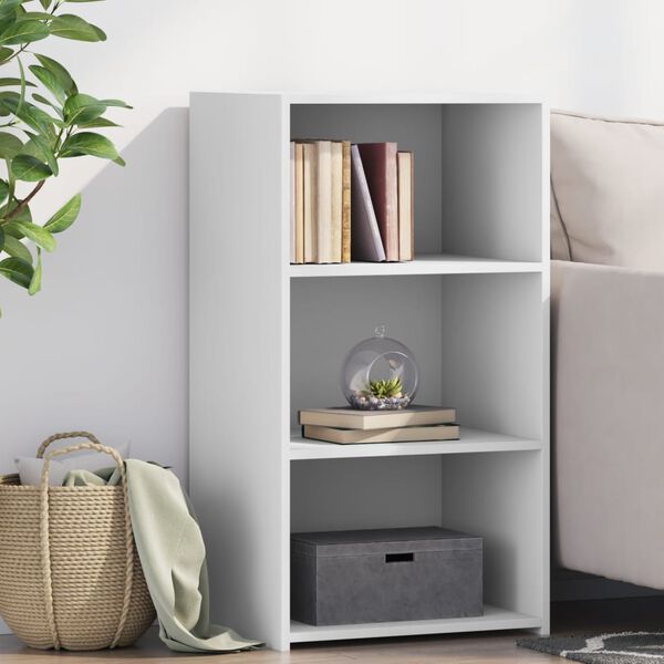 vidaXL Př&iacute;born&iacute;k b&iacute;l&yacute; 50 x 41 x 93 cm kompozitn&iacute; dřevo