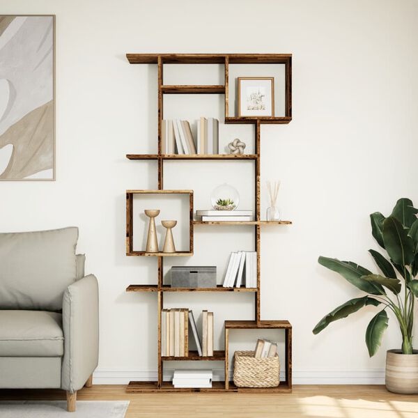 vidaXL Knihovna old wood 92 x 29 x 188 cm kompozitn&iacute; dřevo