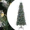 vidaXL Uměl&yacute; v&aacute;nočn&iacute; stromeček Zelen&aacute; 240 cm PVC, plast a ocel