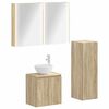 vidaXL Sada koupelnov&eacute;ho n&aacute;bytku 4 pcs Dub sonoma