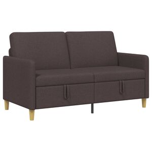 vidaXL Sofa s &uacute;ložn&yacute;m prostorem Tmavě hněd&aacute; 152 x 78 x 87 cm Polyester