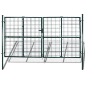 vidaXL Dvoukř&iacute;dl&eacute; plotov&eacute; br&aacute;ny 300 x 150 cm pr&aacute;&scaron;kově lakovan&aacute; ocel