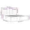 vidaXL Rám postele bez matrace masivní dřevo 180 x 200 cm