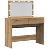 vidaXL Kosmetick&yacute; stůl Artisanov&yacute; dub 100 x 40 x 120 cm