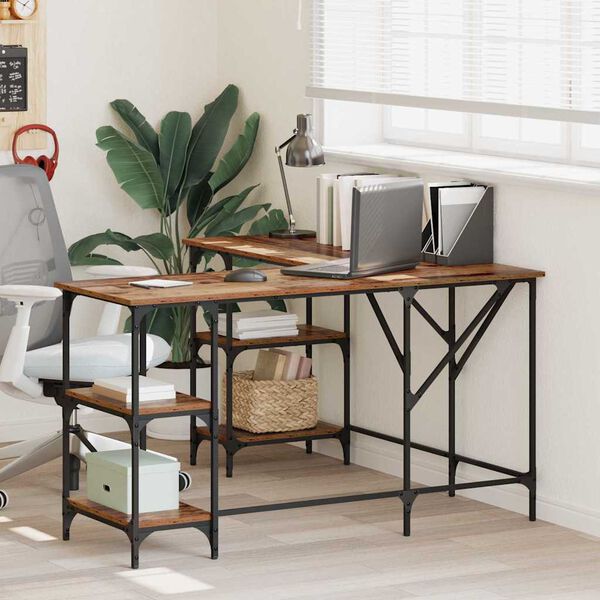 vidaXL Stůl Star&eacute; dřevo 139 x 139 x 75 cm kompozitn&iacute; dřevo