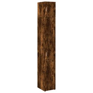 vidaXL &Uacute;zk&aacute; &uacute;ložn&aacute; skř&iacute;ňka kouřov&yacute; dub 30x42,5x225 cm kompozitn&iacute; dřevo