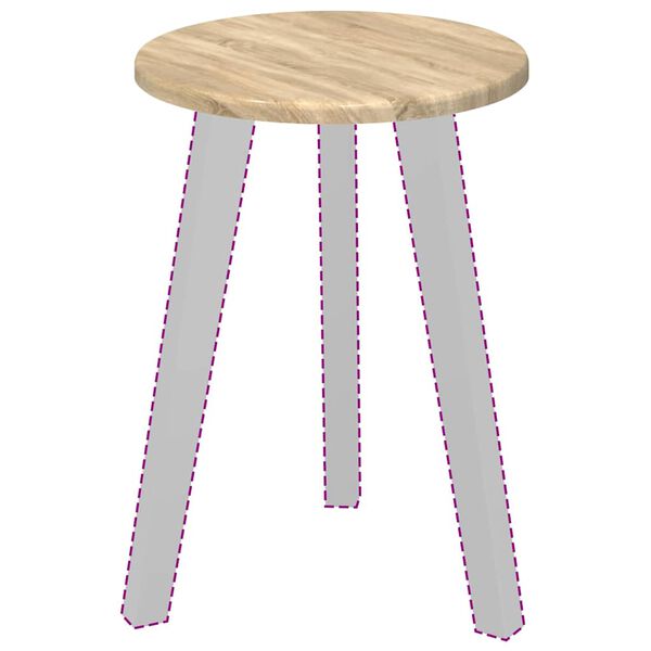 vidaXL Deska stolu dub sonoma 30 x 30 x 1,5 cm kompozitn&iacute; dřevo