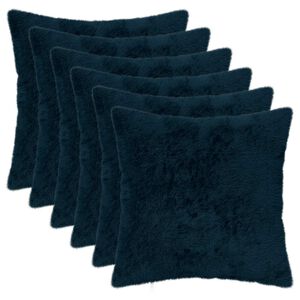 vidaXL Povlak na pol&scaron;t&aacute;ř 6 ks HEERLEN N&aacute;mořnick&aacute; modr&aacute; 30 x 30 cm