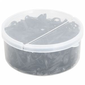 vidaXL Gumičky na hř&iacute;vu 500 ks čern&eacute; silikon