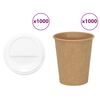 vidaXL Pap&iacute;rov&eacute; kel&iacute;mky na k&aacute;vu s v&iacute;čky 1000 pcs 8oz 200ml