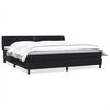 vidaXL Postel Box Spring s matracemi čern&aacute; 180x210 cm samet
