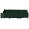 vidaXL 3m&iacute;stn&aacute; pohovka tmavě zelen&aacute; 210 cm samet