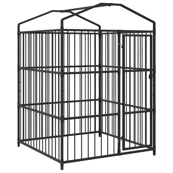 vidaXL Venkovní psí kotec se střechou 150 x 150 x 210 cm