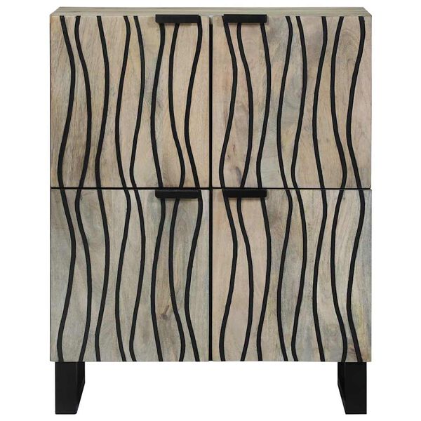 vidaXL Skříně a regály na média Bílá a černá 60 x 33 x 75 cm