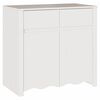vidaXL Serv&iacute;rovac&iacute; skř&iacute;ň se z&aacute;suvkou Drammen B&iacute;l&aacute; 79 x 43 x 75.5 cm