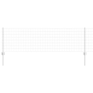 vidaXL Plot s sloupkem Stř&iacute;brn&aacute;