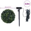 vidaXL Uměl&eacute; buxus koule s LED světly 2 ks zelen&eacute; 45 cm