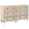 vidaXL Serv&iacute;rovac&iacute; skř&iacute;ň 2 ks 60 x 33,5 x 75 cm Masivn&iacute; mangov&eacute; dřevo