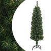 vidaXL &Uacute;zk&yacute; uměl&yacute; v&aacute;nočn&iacute; stromek se stojanem zelen&yacute; 150 cm PVC