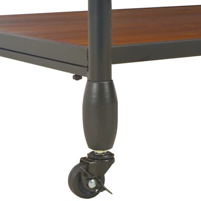 vidaXL Konferenční stolek s poličkou 120 x 60 x 40 cm masivní jedle