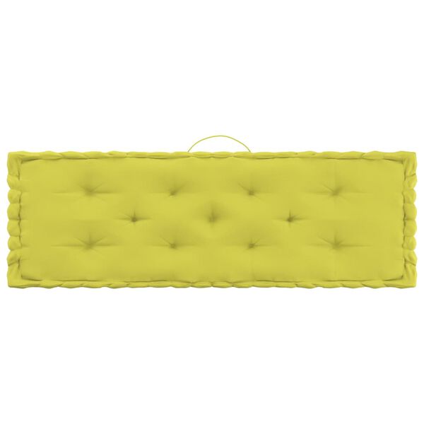 vidaXL Podu&scaron;ky na n&aacute;bytek z palet 6 ks jablkově zelen&eacute; bavlna